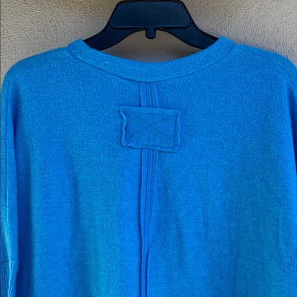Zenana Ribbed Trim Round Neck Long Sleeve Top XL ocean blue - Picture 10 of 13